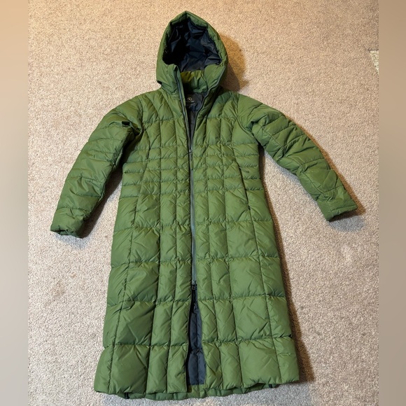 Green Hooded Down Puffer Coat - Picture 6 of 16